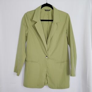 SheIn Mint Sage Green Oversized Blazer